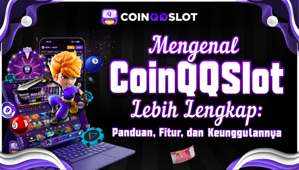Tampilan dashboard CoinQQSlot dengan desain modern.